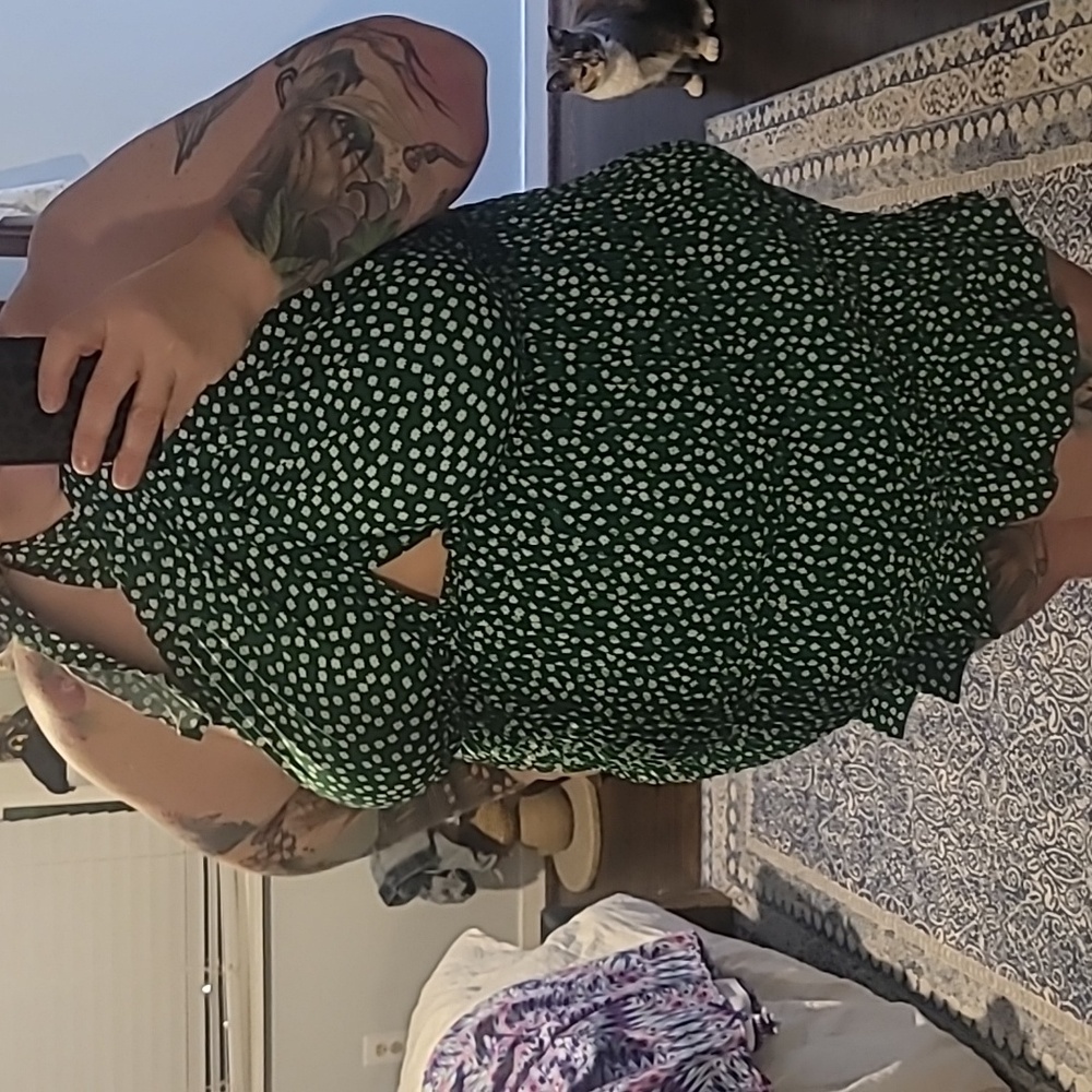 Green Floral Dress Shein 4xl